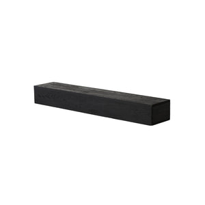 48'' Embossed Fireplace Mante, Wall Mounted Floating Shelf - Black