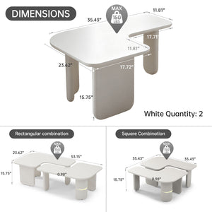 L-Shape Coffee Table For Living Room