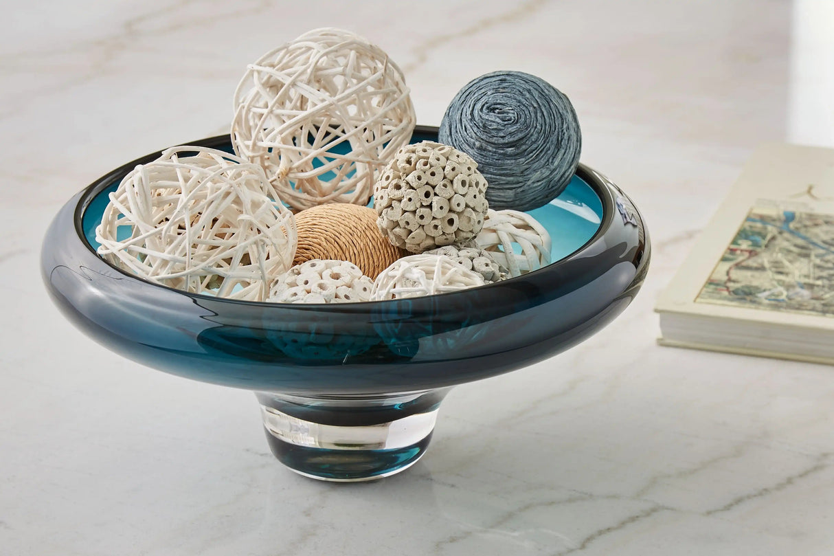 Vallborough - Bowl - Teal Blue - Best Buy Furniture