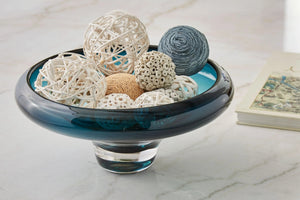 Vallborough - Bowl - Teal Blue - Best Buy Furniture