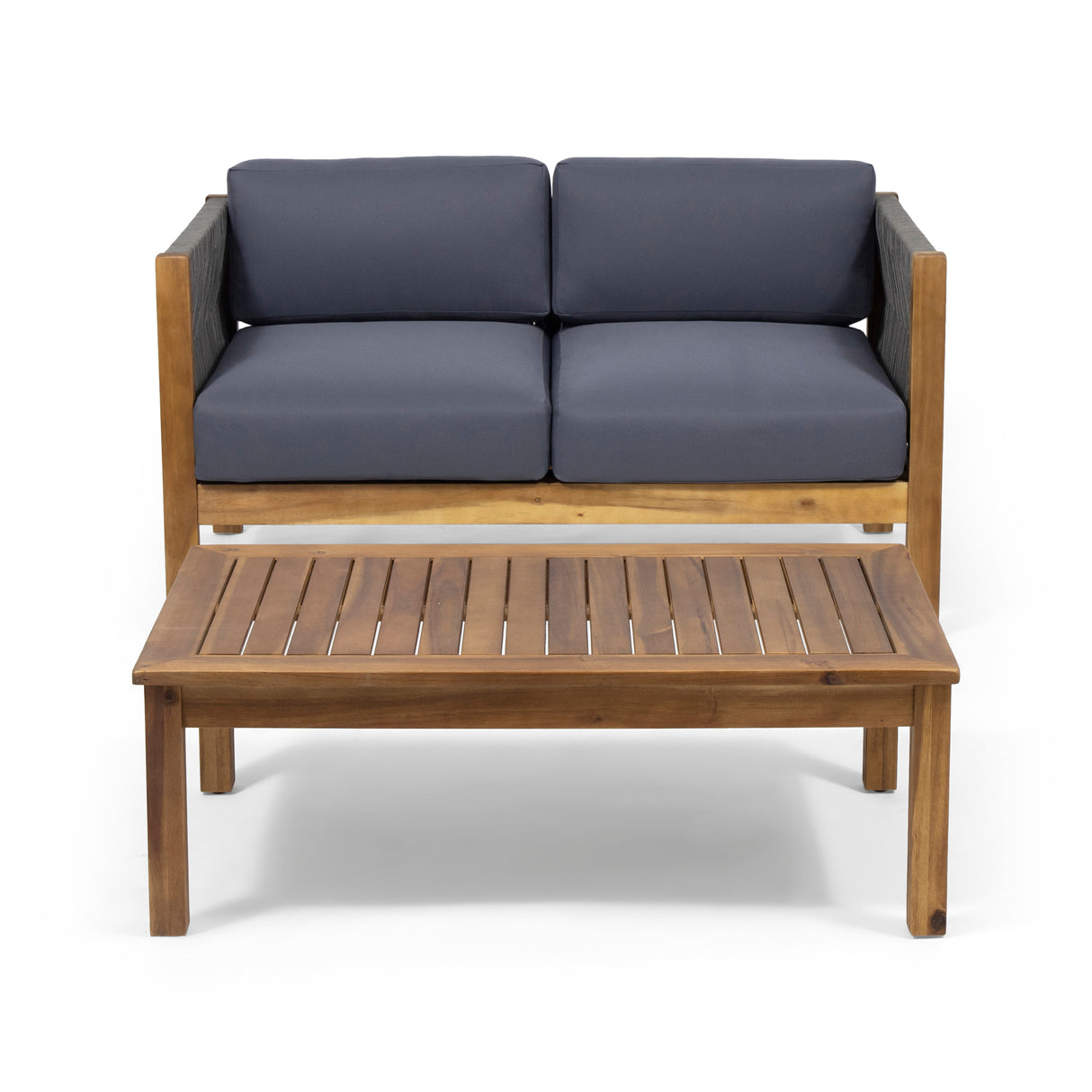 Patio Loveseat and Coffee Table Set