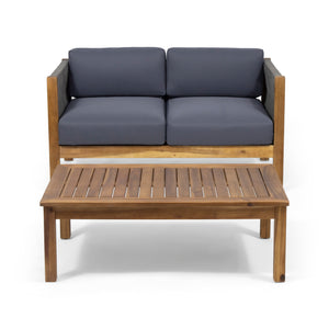 Patio Loveseat and Coffee Table Set