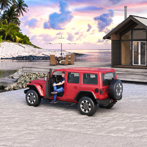 Two Stairs Running Boards Side Steps for Jeep Wrangler JK