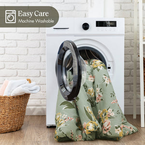 7-Piece Cal King Vin Floral Comforter Set