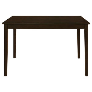 Arvin - 5 Piece Dining Set With Rectangular Table And Bench With Seats - Cappuccino