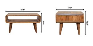 Solid Wood Open Media Unit