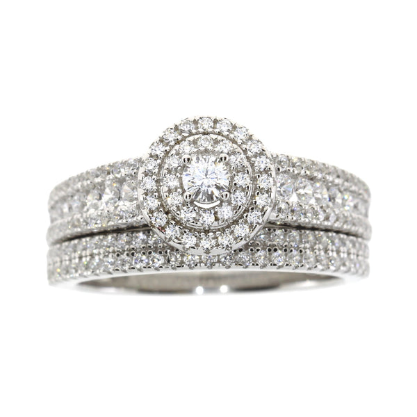 Cubic Zirconia CZ SS Bridal Sterling Silver