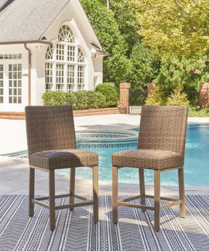 Walton Bridge - Barstool (Set of 2) - Driftwood - Best Buy Furniture