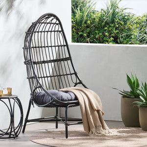 Elon - Cocoon Chair - Gray - Best Buy Furniture