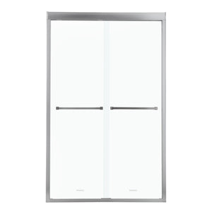 Modern Double Sliding Shower Enclosure, Tempered Glass