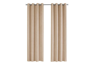2 Pieces Set, Curtain Panel, Room Darkening, Grommet - Best Buy Furniture
