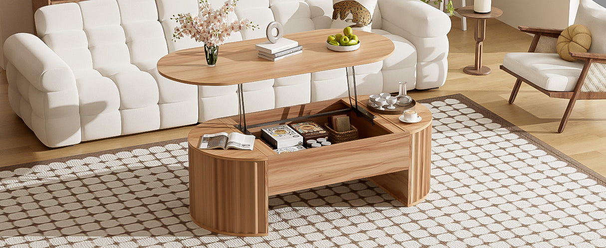 U-Can 47.2'' Lift Top Coffee Table with Hidden Compartment