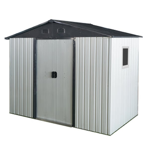 8ft x 4ft Outdoor Metal Storage Shed with Window