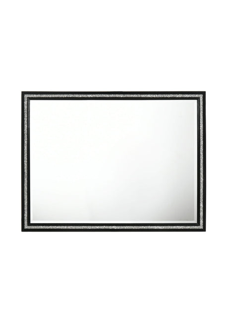 Haiden - Weathered Mirror - Black - Best Buy Furniture