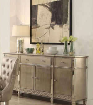 Kacela - Mirrored Server - Champagne - Best Buy Furniture