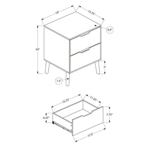 Modern Accent Table With Storage Drawers
