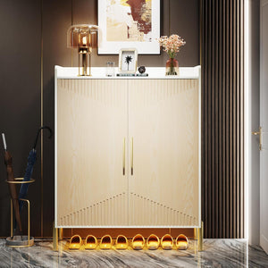 6 Tier Entryway Shoe Cabinet With Doors