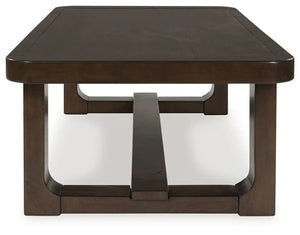 Breckington - Rectangular Cocktail Table - Dark Brown - Best Buy Furniture