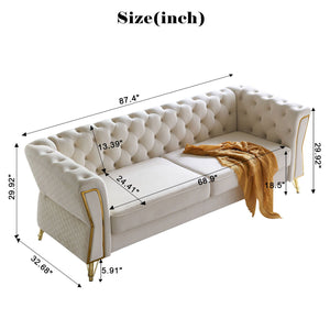 Modern Tufted Sofa For Living Room