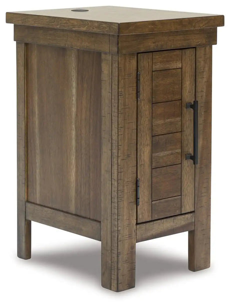 Moriville - Chair Side End Table - Grayish Brown - Best Buy Furniture