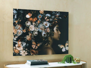 Valfer - Wall Art - Orange / Black / White - Best Buy Furniture