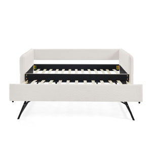 Upholstered Daybed With Pop Up Trundle
