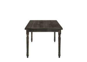 Claudia II - Weathered 7 Pieces Dining Room Set - Gray - Best Buy Furniture