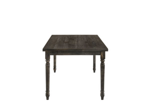 Claudia II - Weathered 7 Pieces Dining Room Set - Gray