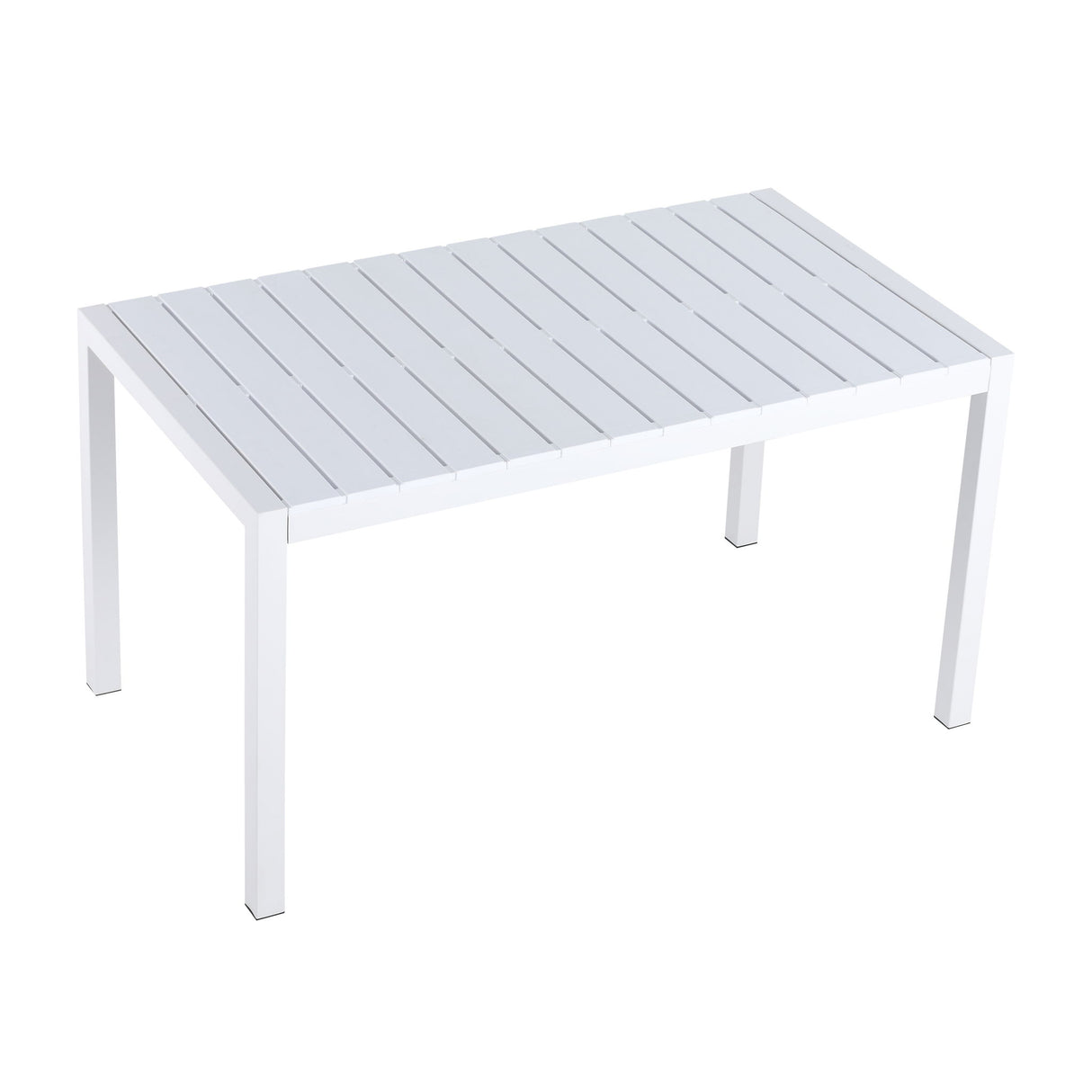 4 Piece Set Of Modern Designed Single Chairs With Long Table