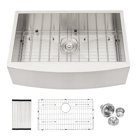 Farmhouse Kitchen Sink Stainless Steel Apron Front