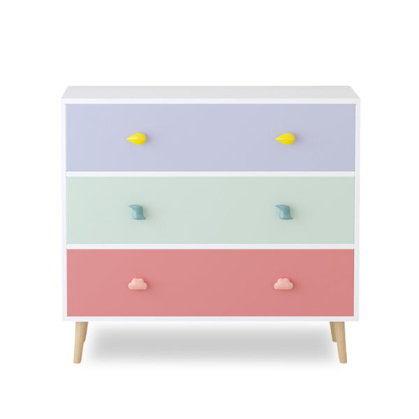 3 Drawer Dresser Storage Cabinet With Anti-Tip Safety
