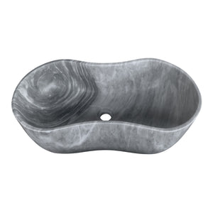 Bathroom Vessel Sink With Wavy Design