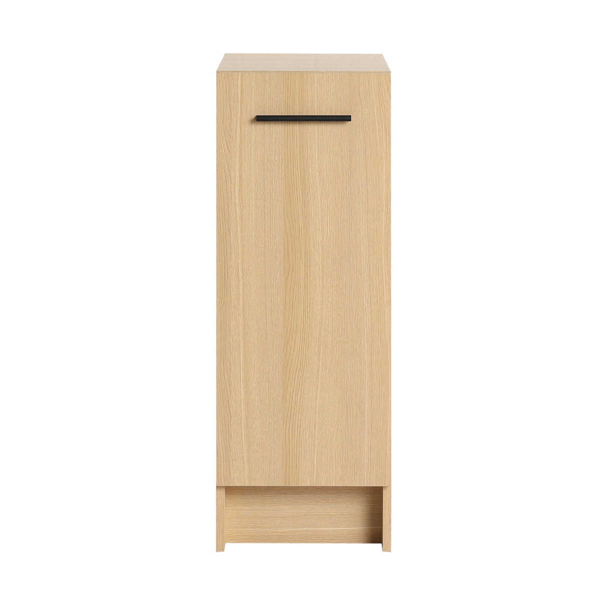 Slim Freestanding Bathroom Storage Cabinet - Light Oak