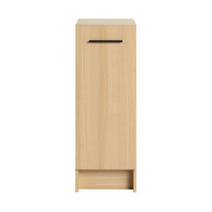 Slim Freestanding Bathroom Storage Cabinet - Light Oak