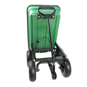 Folding Car Poly Garden Dump Truck with Steel Frame