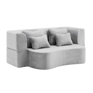 Modern Floor Sofa With 4 Pillows