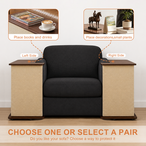 2-in-1 Cat Scratcher Side Table with Hidden Storage - MDF