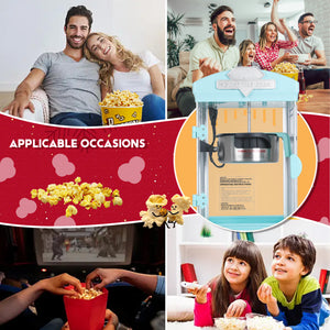 Portable Popcorn Maker Machine with Warming Deck