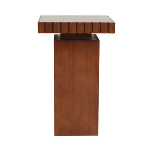 Walnut Wood Square End Table