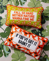 Fall So Hard Needlepoint Pillow