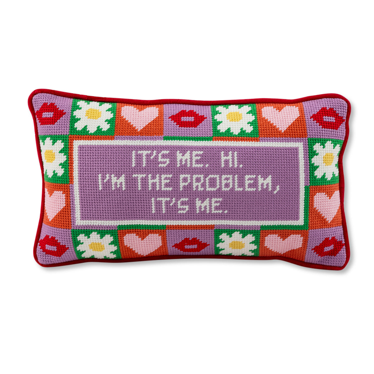 It's Me Needlepoint Pillow