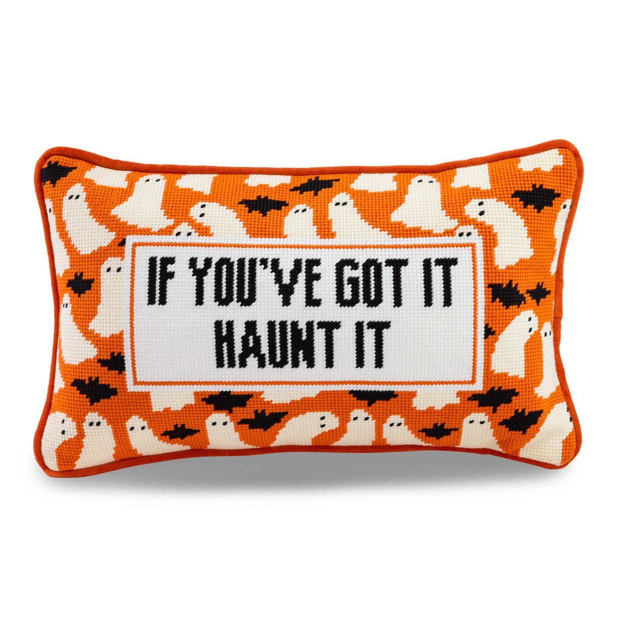 Haunt It Needlepoint Pillow