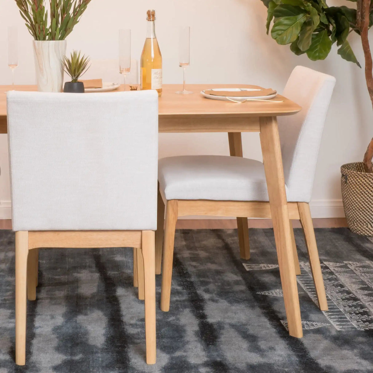 Contemporary Dining Chair SetWith Upholstered Fabric - Best Buy Furniture