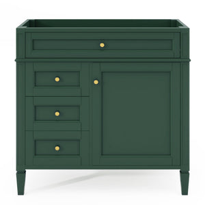 Bathroom Vanity With 2 Drawers And Tip-Out Drawer, Storage Cabinet