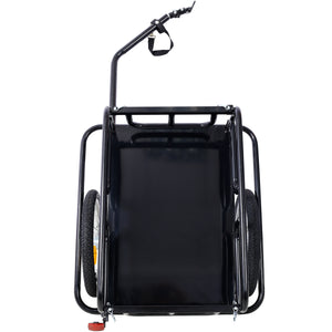 Foldable Bike Cargo Trailer with Universal Bike Hitch
