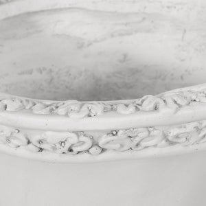 Roman Style Garden Urn Planter - Antique White