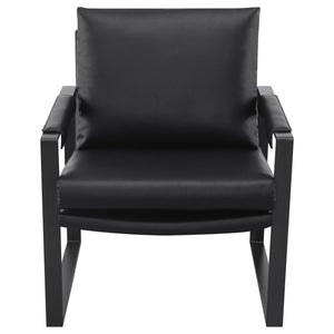 Goldbriar - Upholstered Track Arm Accent Chair - Black