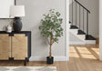 46" Tall, Artificial Plant, Eucalyptus Tree, Indoor, Faux, Fake, Floor, Greenery, Potted, Decorative - Green / Black - Best Buy Furniture