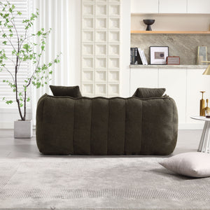 Cozy Beanbag Chair With High Resilience Foam Core For 2