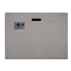 Outdoor Patio Square Gas Burning Concrete Fire Pit 40, 000 Btu